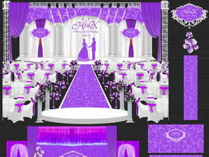 婚礼茶艺设计舞台背景